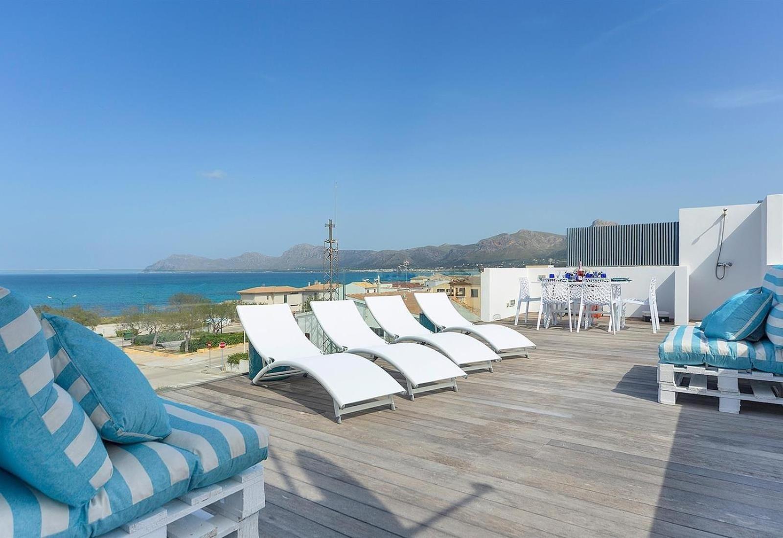 Sea View House With Terrace Chalet Son Serra de Marina